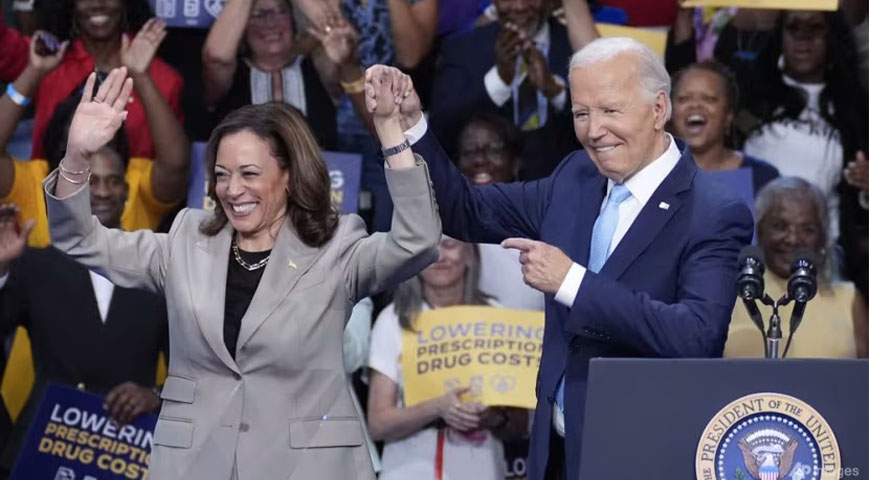 US President Joe Biden and VP Kamala